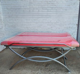 خرید تخت معاینه فلت با فوم ۱۰ سانتی و پایه هلالی