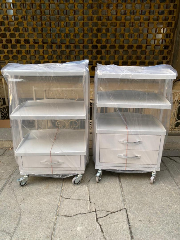 ترالی تک کشو زیبایی با رویه ABS و بدنه فلزی